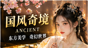 国风奇境与轻喜治愈原创短剧主题画面